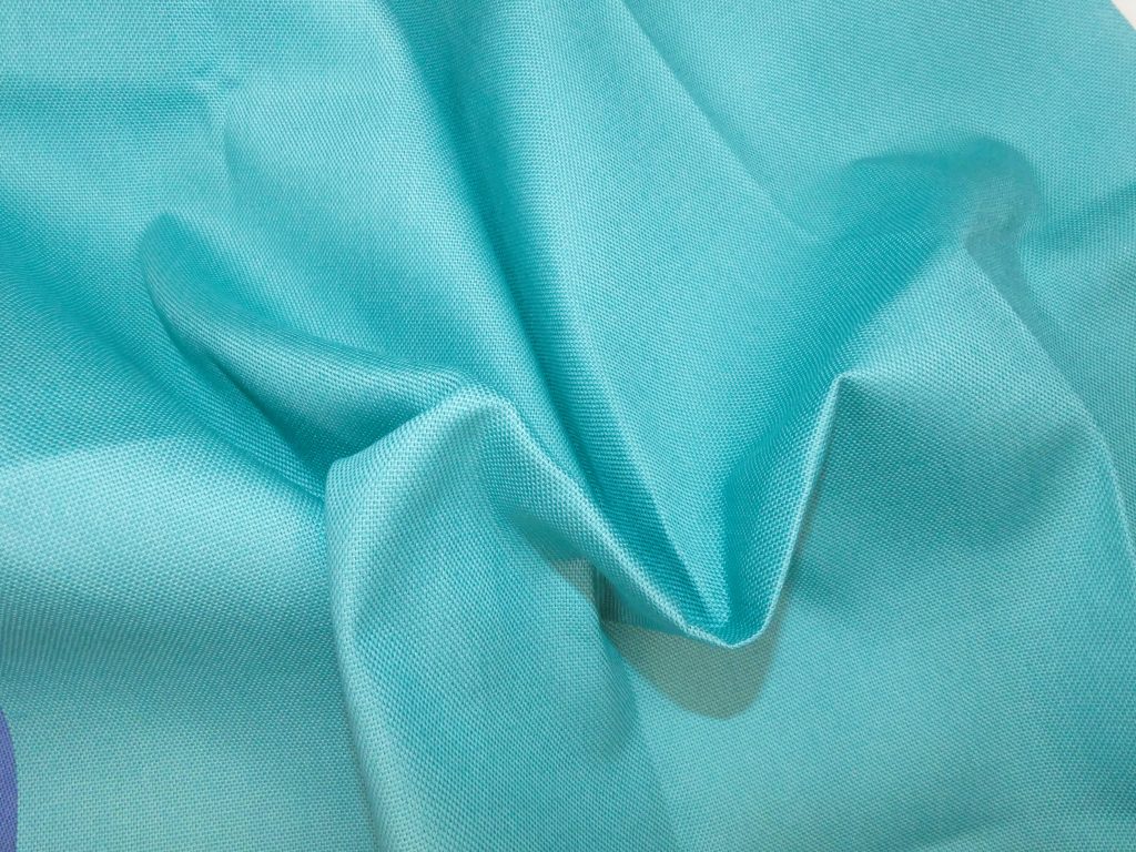 Tissu coton turquoise