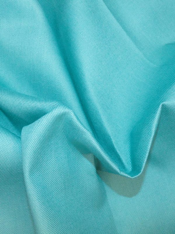 Tissu coton turquoise