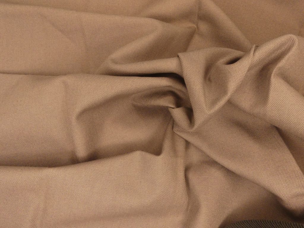 Tissu coton taupe