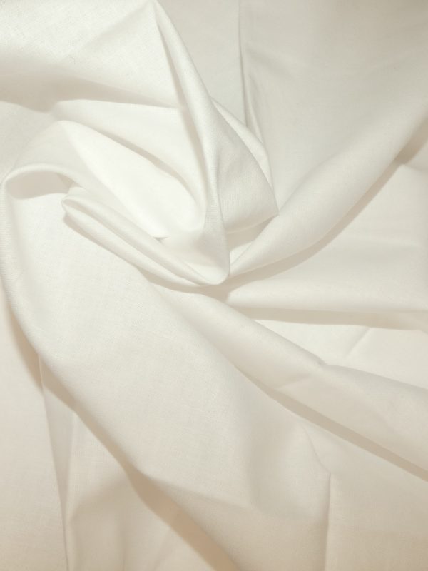 Tissu coton blanc