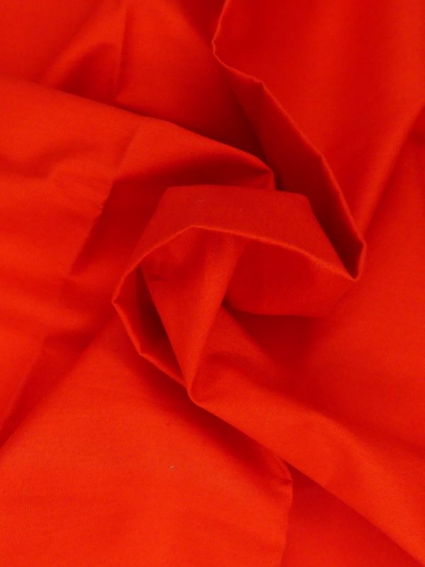Tissu coton rouge