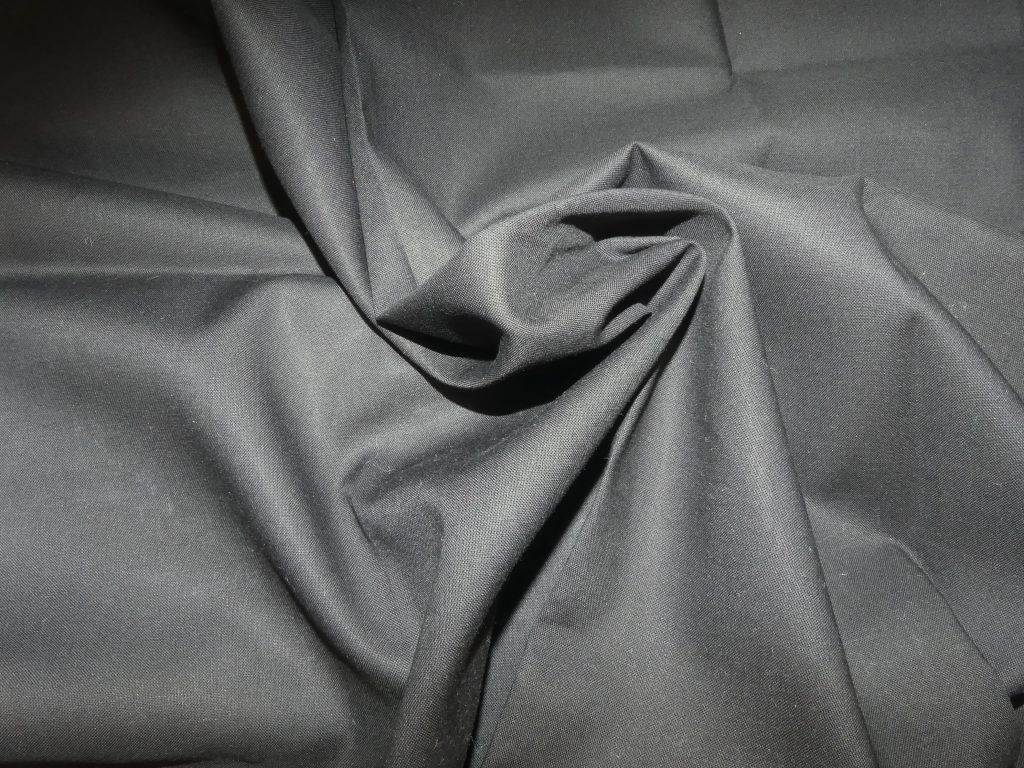 Tissu coton noir