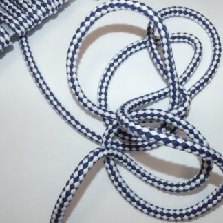 Cordelette marine/blanc