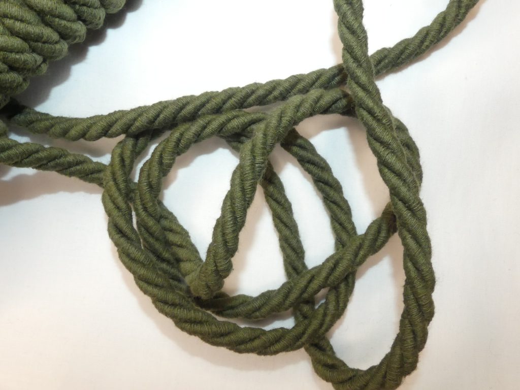 Cordelette vert kaki