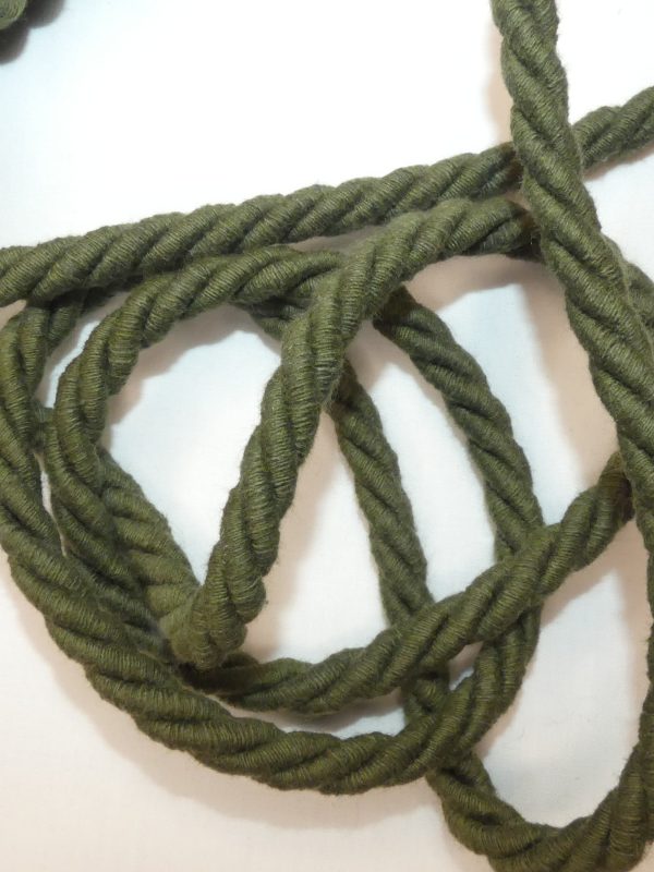 Cordelette vert kaki