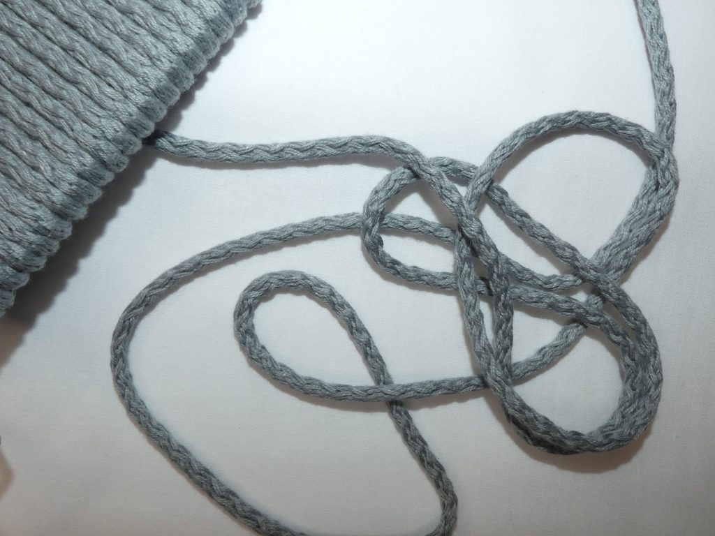 Cordelette gris clair