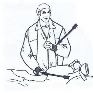 Bord côte tricot poignet