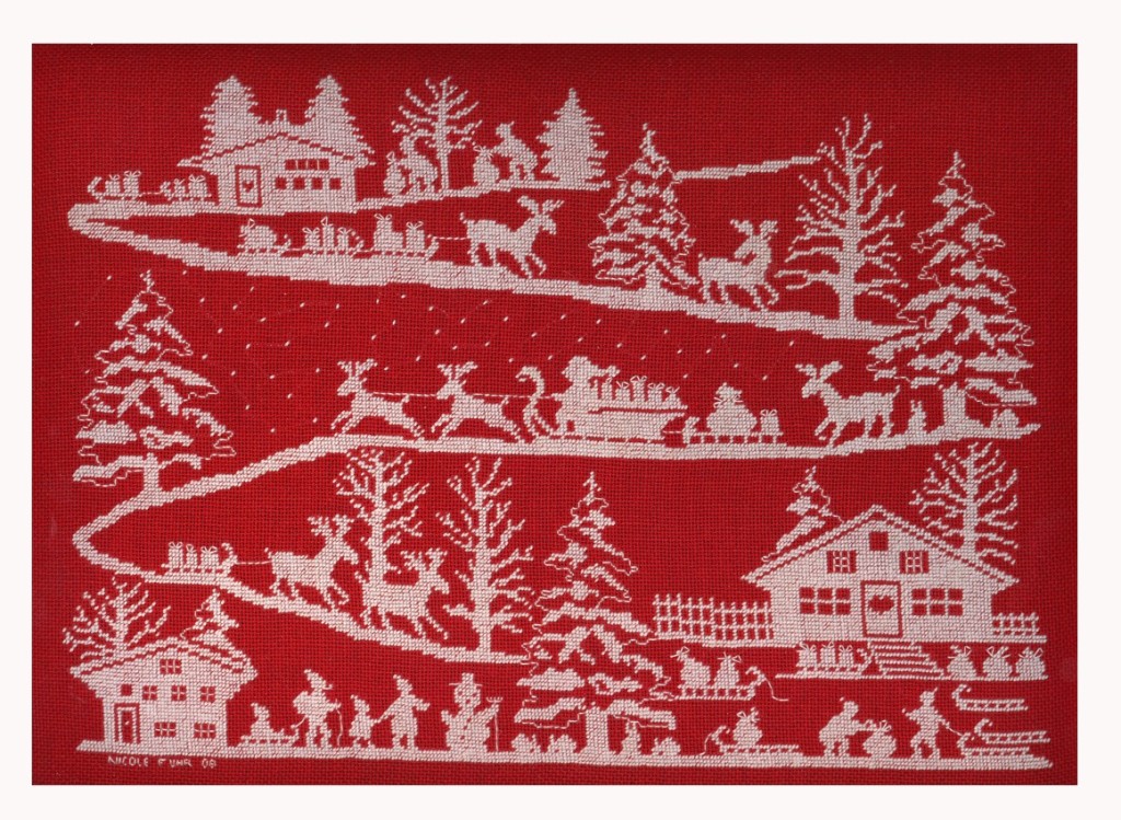 La descente du père noël